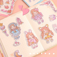 Kawaii 3D Sweetheart Cartoon Bubble Stickers,Stickers