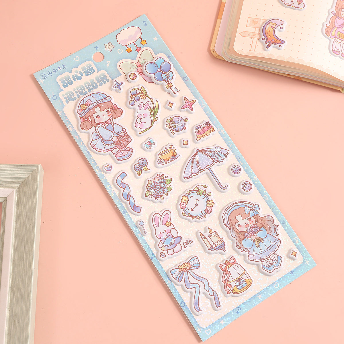 Kawaii 3D Sweetheart Cartoon Bubble Stickers,Stickers
