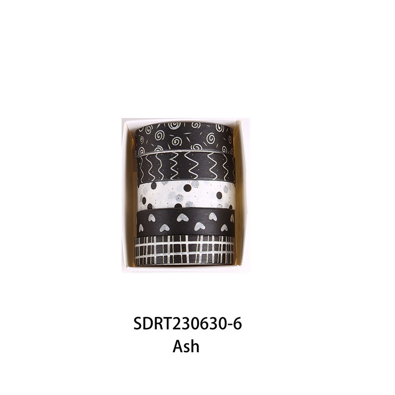 Forest Theme Washi Tape Set Black, Washi Tapes