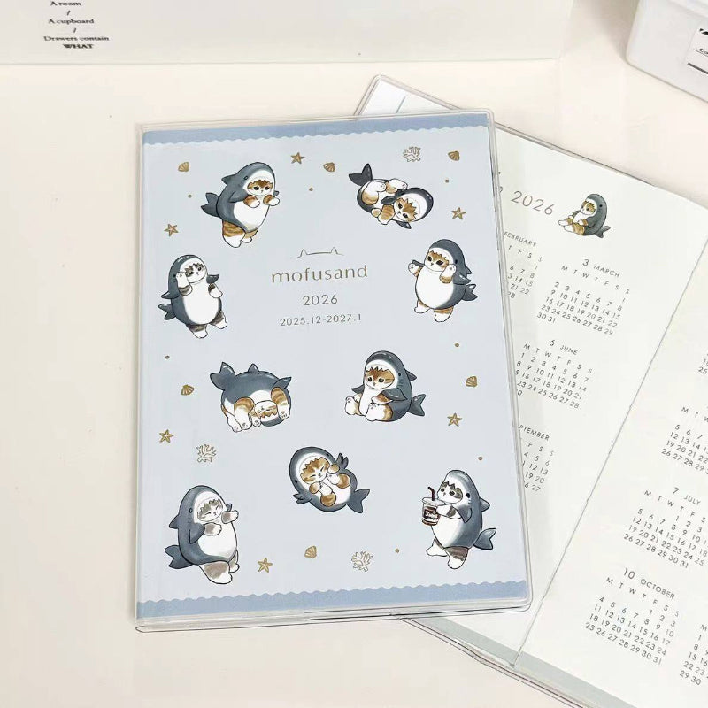 B6 weekly planner featuring a decorative cover with yearly calendar pages inside
