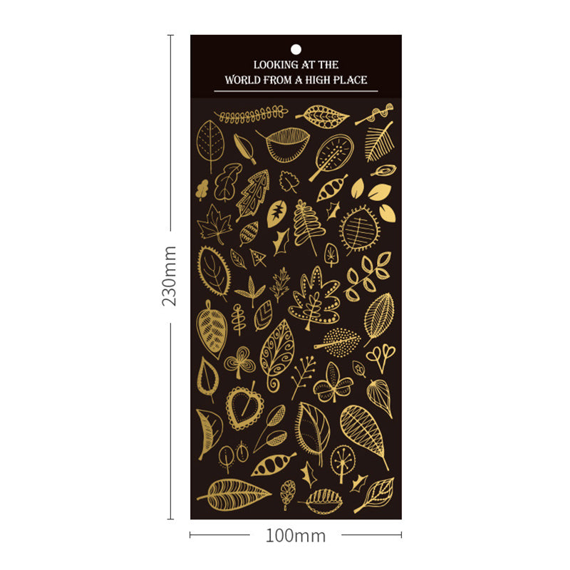 Waterproof Golden Stamp Stickers,Stickers