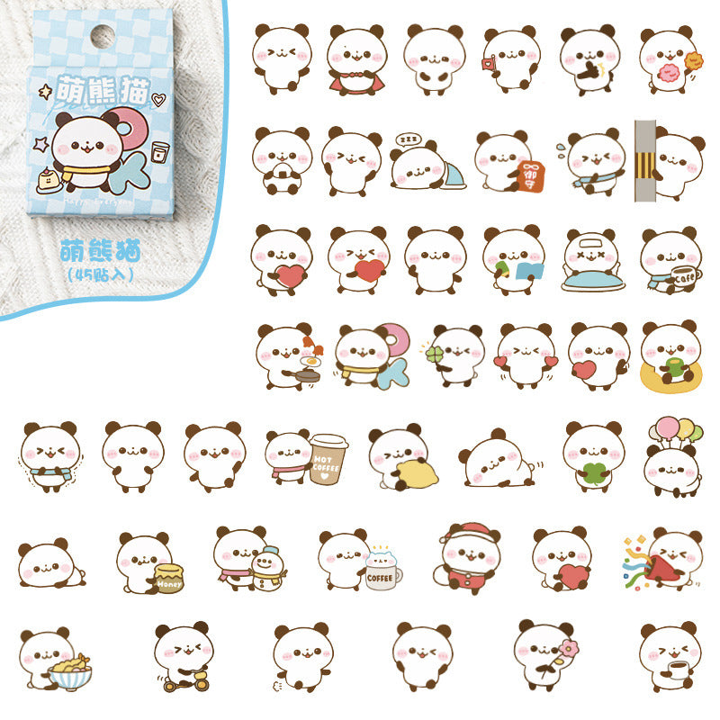 Kawaii Gift Giving Die Cut Stickers - Box of 45 Stickers,Stickers