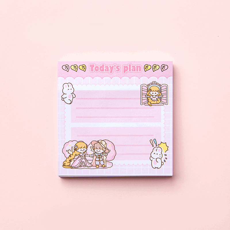 Kawaii Cartoon Girl Sticky Notes,Sticky Notes