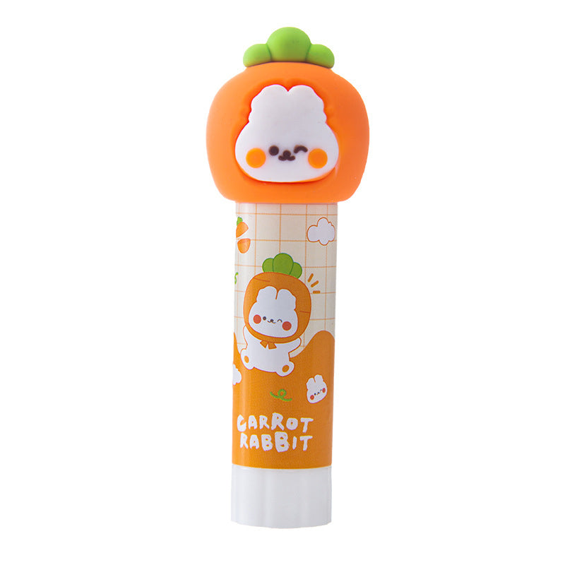Carrot theme cartoon glue stick for creative projects