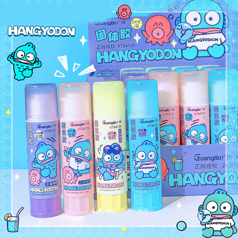 Cute fish character glue stick set for school supplies