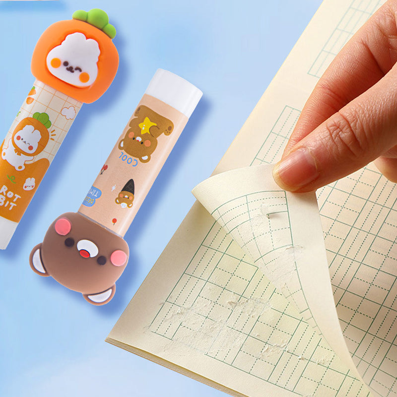 Cartoon glue stick used for paper crafting activities