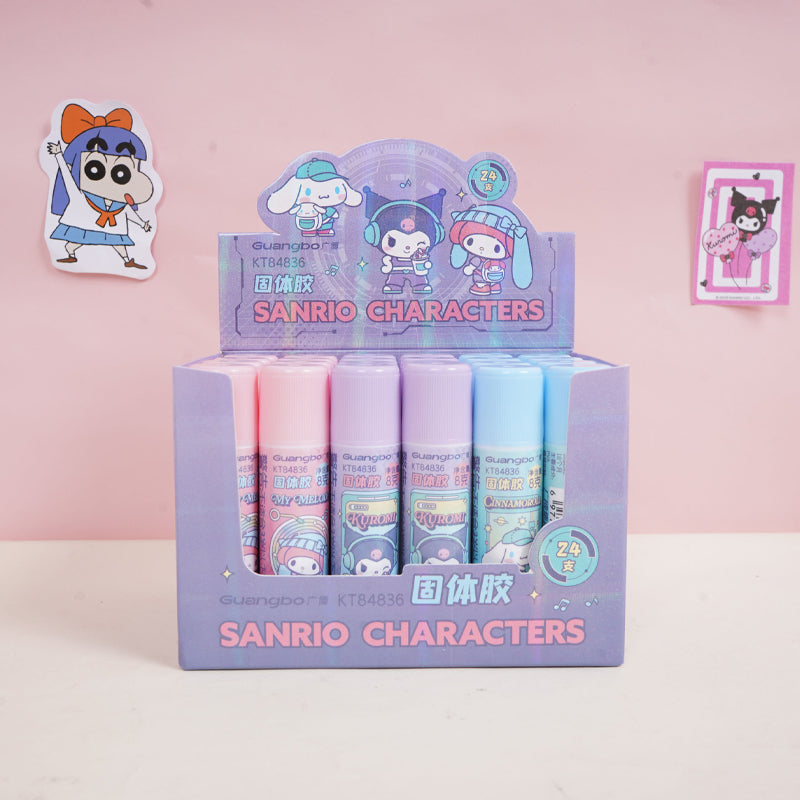 Cartoon style glue sticks
