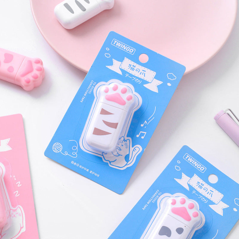Cat paw correction tape in blue retail packaging