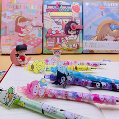 colorful acrylic patch gel pens with decorative stickersmily Acrylic Patch Pen