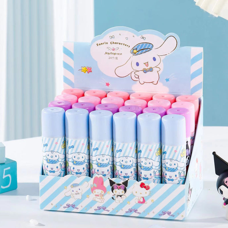 Colorful character design glue stick collection