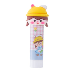 Cute cartoon head solid glue stick for school crafts