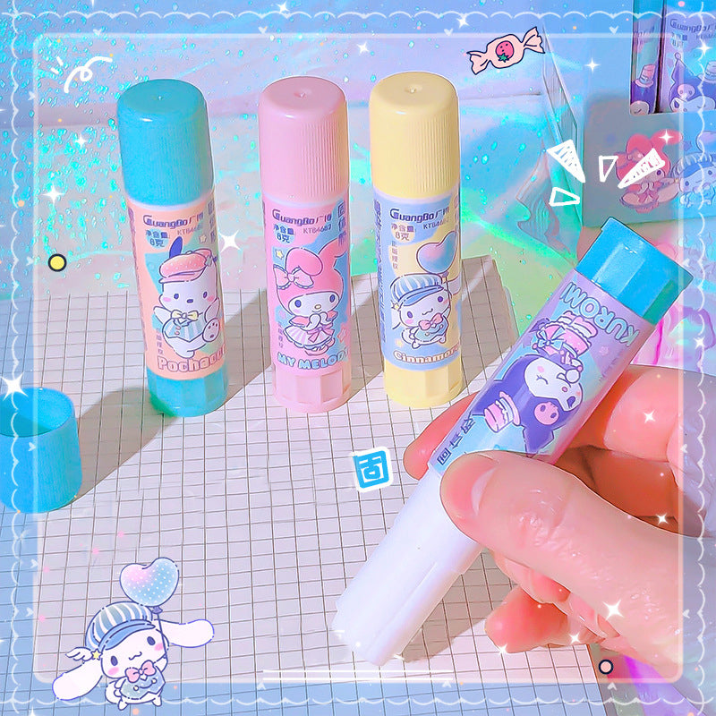 Cute cartoon unicorn glue stick caps