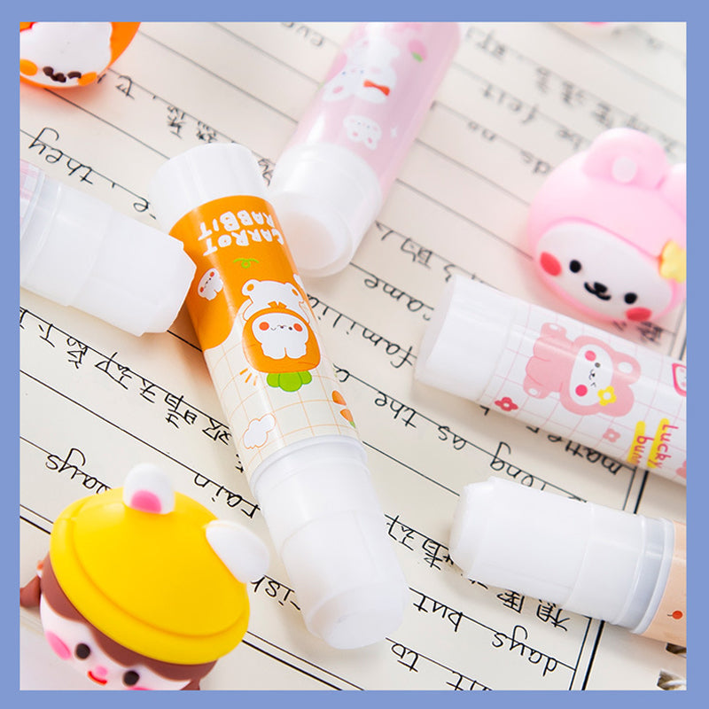 Cute stationery glue stick set for notebooks and crafts