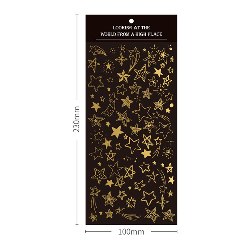 Waterproof Golden Stamp Stickers,Stickers