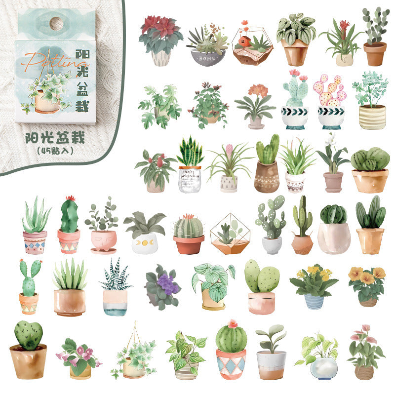 Kawaii Gift Giving Die Cut Stickers - Box of 45 Stickers,Stickers