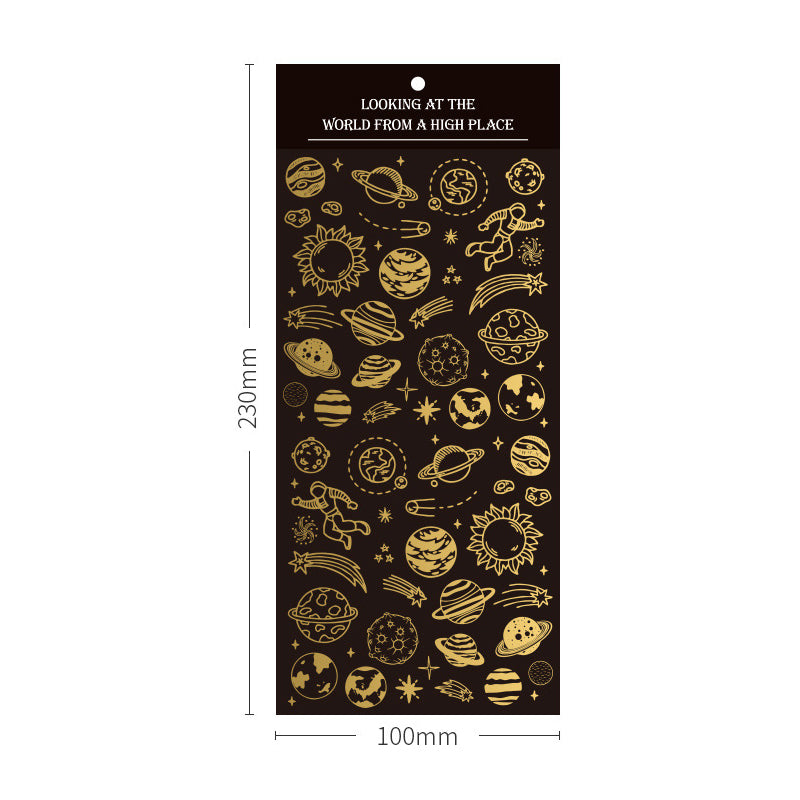 Waterproof Golden Stamp Stickers,Stickers