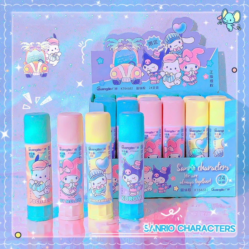 Kawaii unicorn glue stick display box
