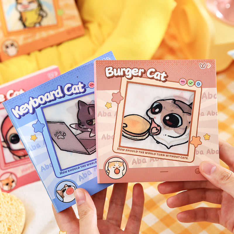 Meow Gate Forever Cartoon Theme Student Notes in four colorful cover designs