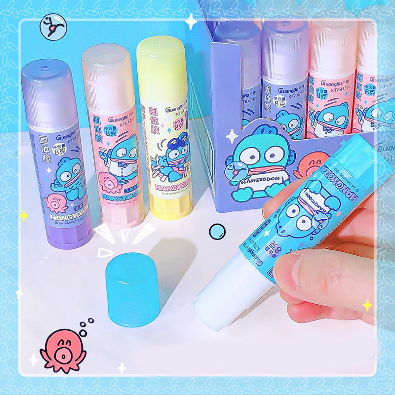 Pastel blue glue stick for kids stationery
