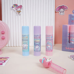 Pastel cartoon glue stick set with cute designs