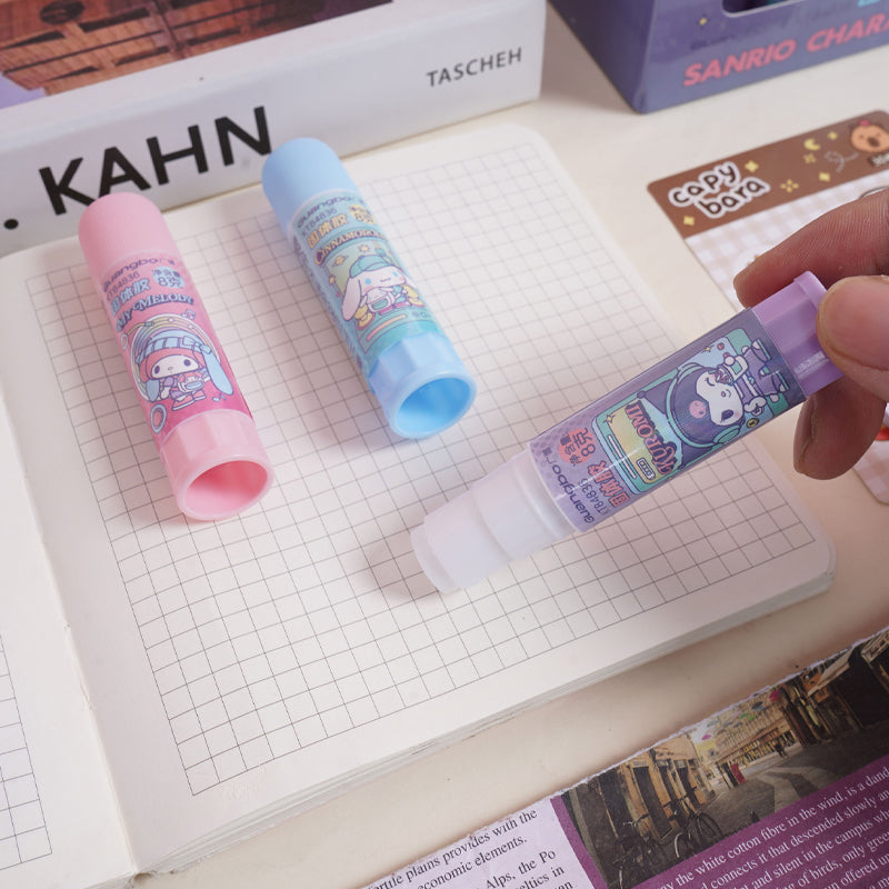 Pastel color solid glue stick for stationery use
