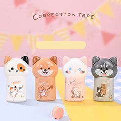 Pom-Pot correction tape dispensers with cat and puppy designs